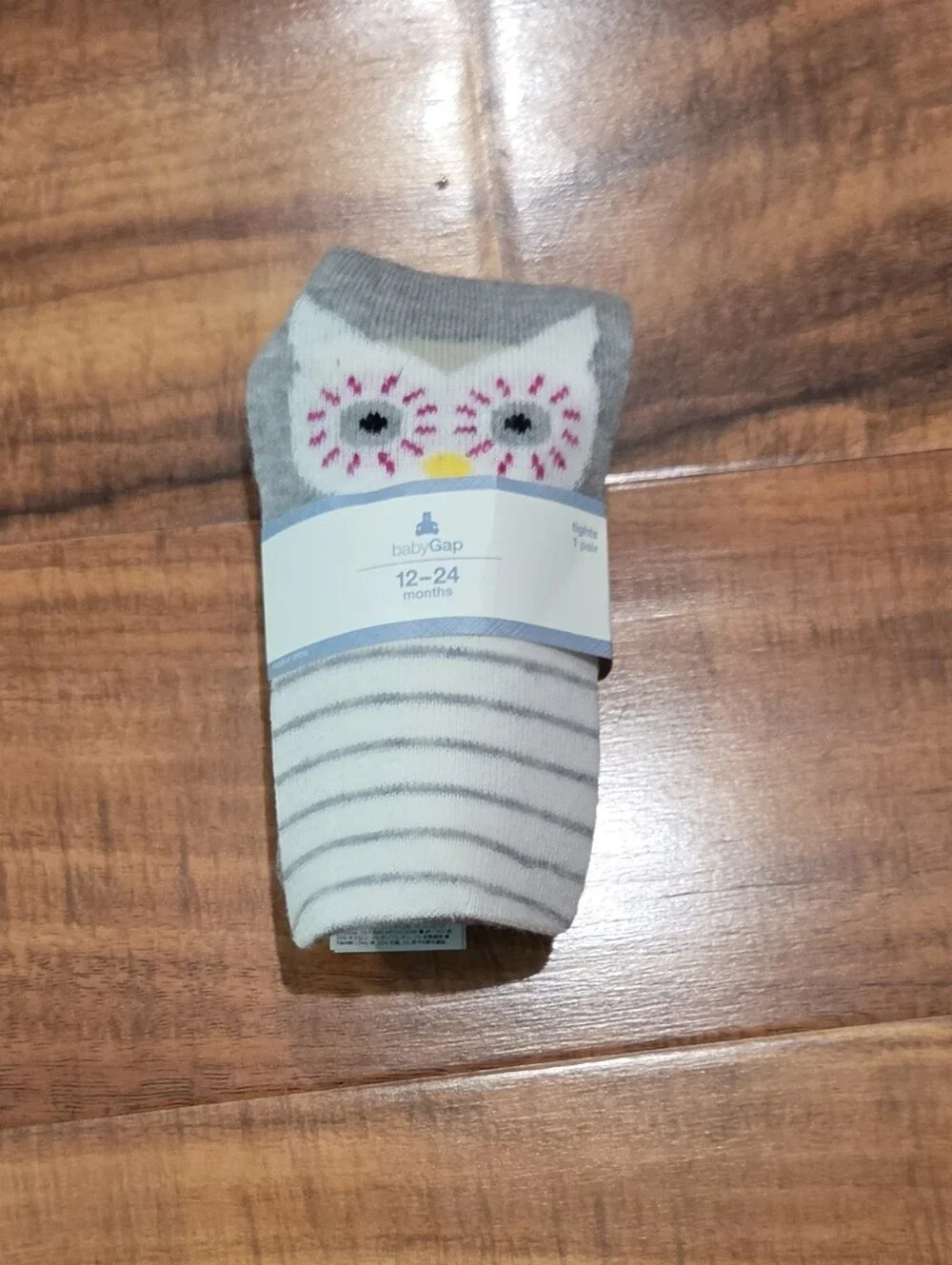GAP Baby NWT/EUC 18-24 Months Cream Sweater Dress & Owl Tights